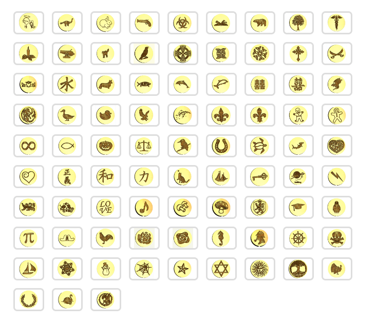 3/4 Design Wax Seal Stamps | Ready to Ship