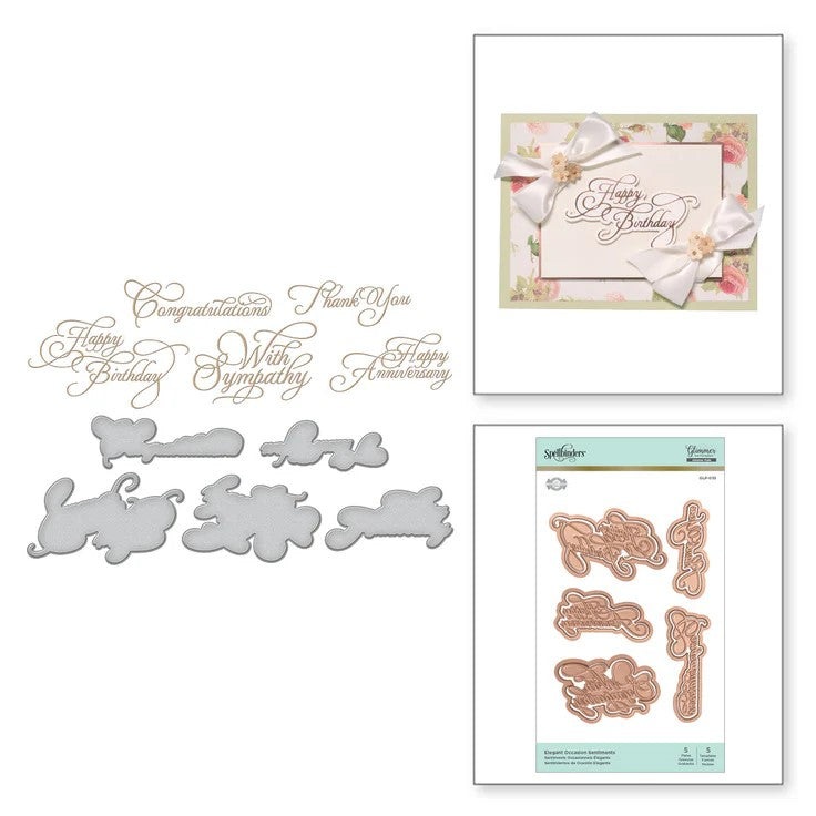 Elegant Occasion Sentiments Glorious Glimmer Hot Foil Classic Plate