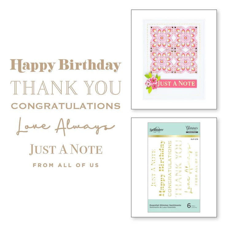 Slimline Confetti Background Glimmer Hot Foil Plate