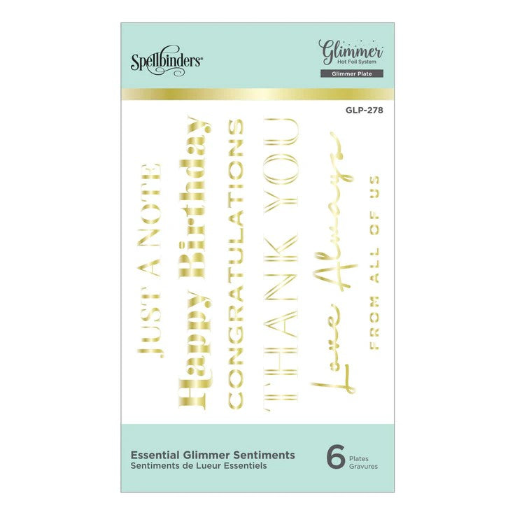 Slimline Confetti Background Glimmer Hot Foil Plate