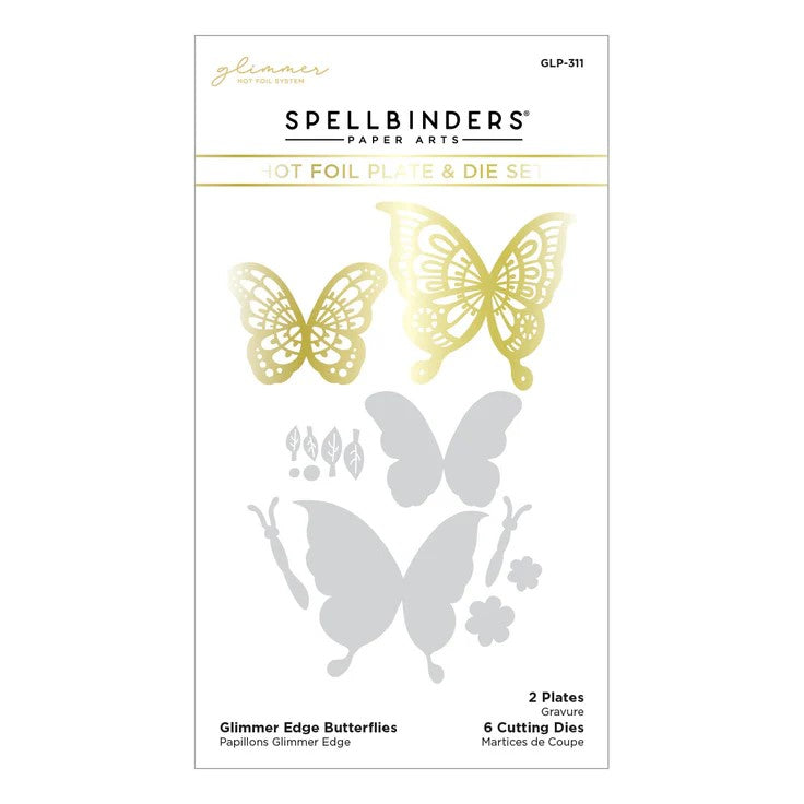 Glimmer Edge Butterflies Glimmer Hot Foil Plate & Die Set - DISCONTINUED