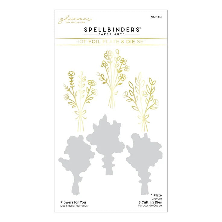 Flowers For You Hot Foil Plate & Die Set - DISCONTINUED