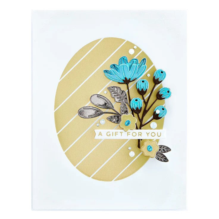 Essential Glimmer Solid Oval Glimmer Hot Foil Plate
