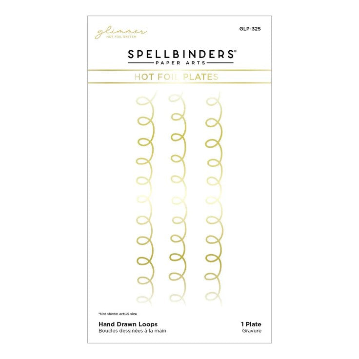 Hand Drawn Loops Glimmer Hot Foil Plate - DISCONTINUED