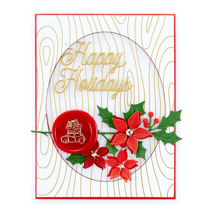 Woodgrain Background Glimmer Hot Foil Plates - DISCONTINUED