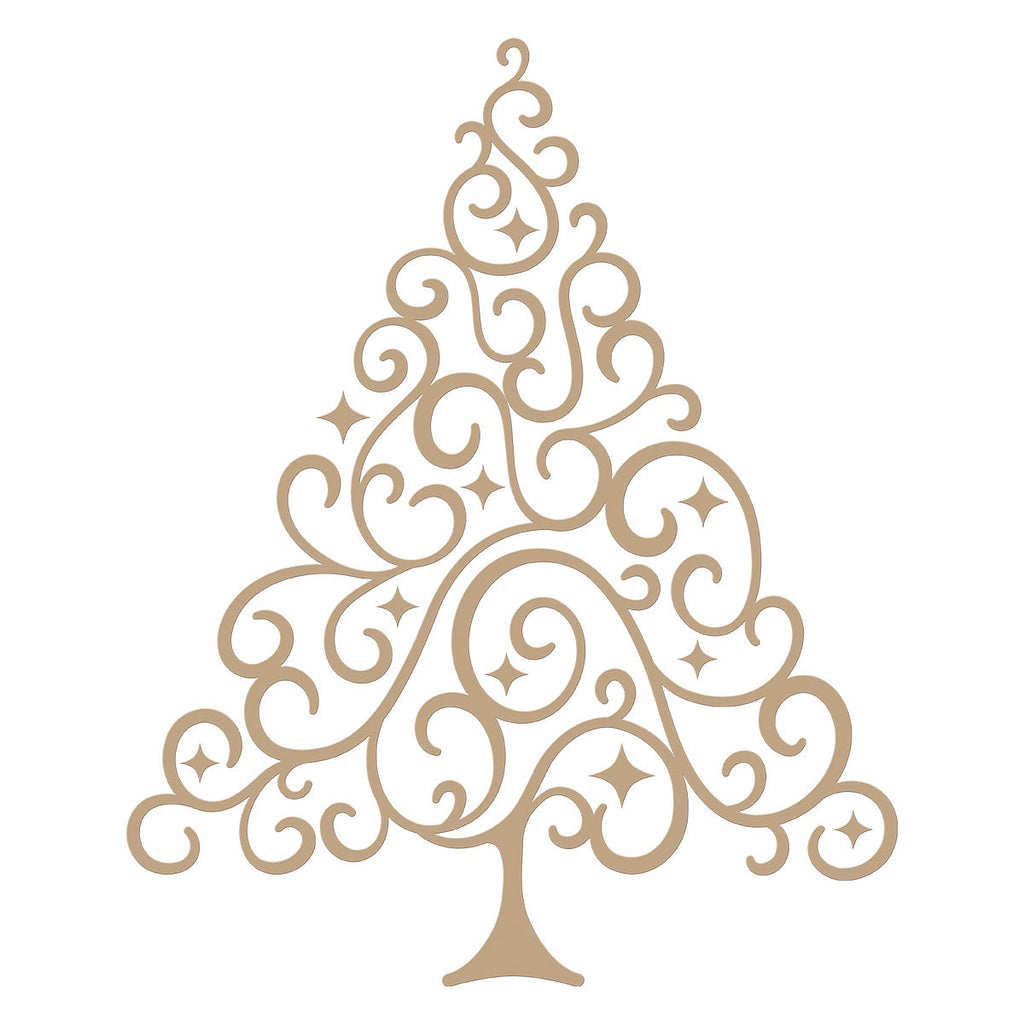 Flourished Tree Glimmer Hot Foil Plates - DISCONTINUED