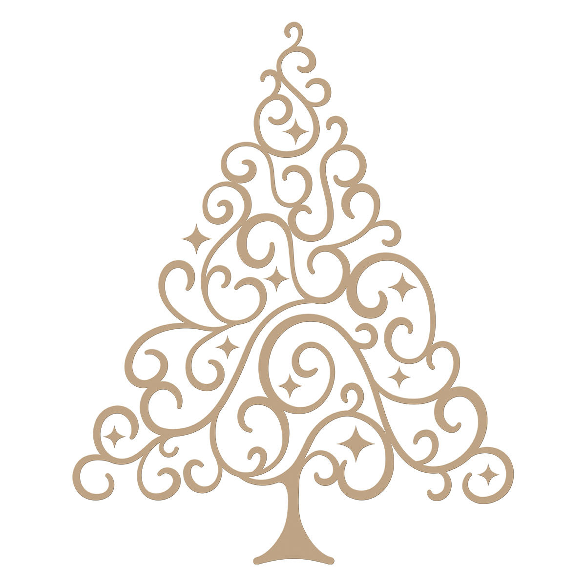 Flourished Tree Glimmer Hot Foil Plates - DISCONTINUED
