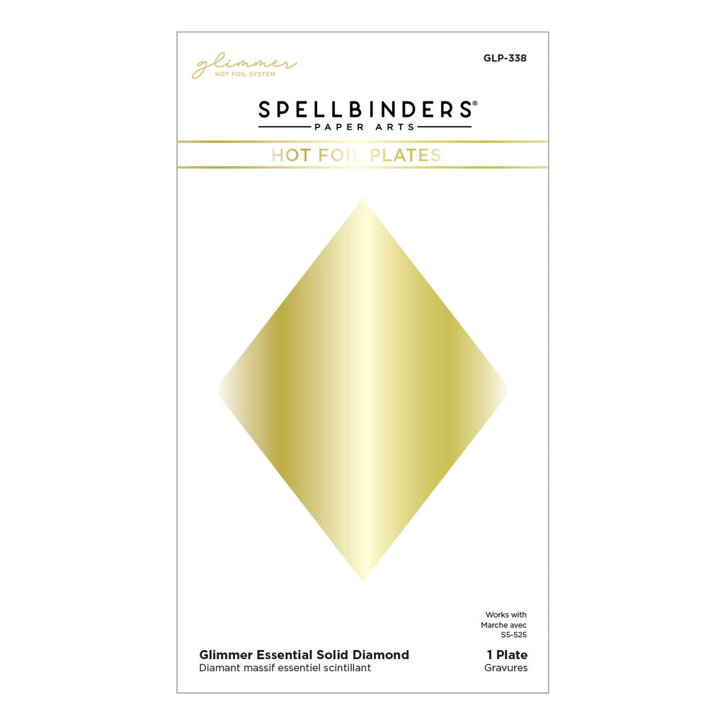 Glimmer Essential Solid Diamond Hot Foil Plates - DISCONTINUED