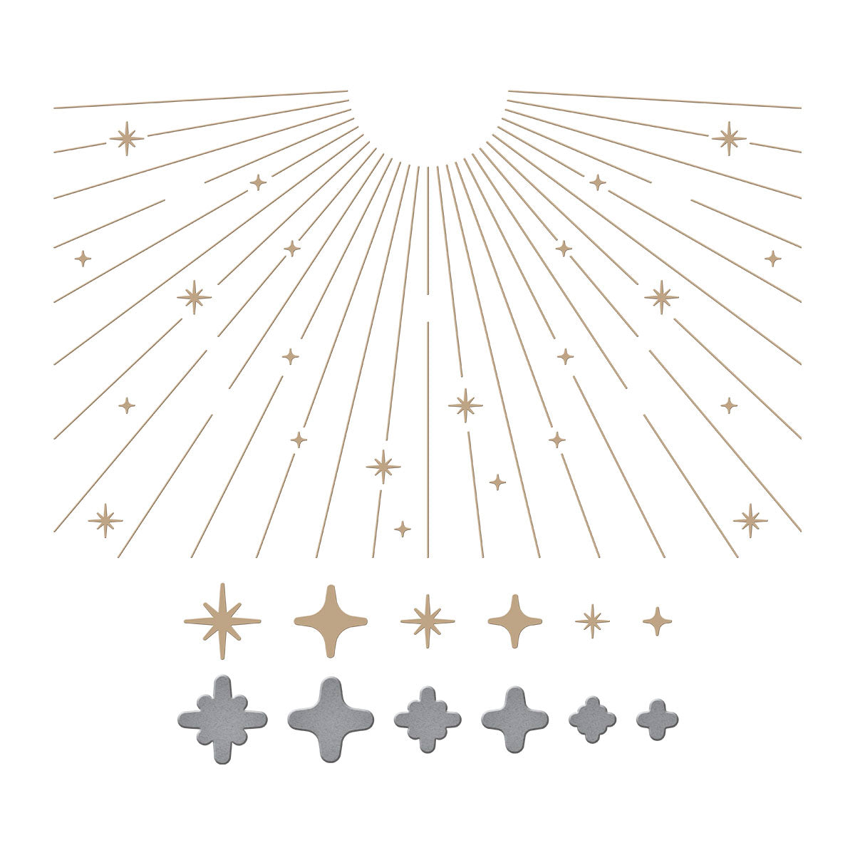 Sparkle Background Glimmer Hot Foil Plate & Die Set