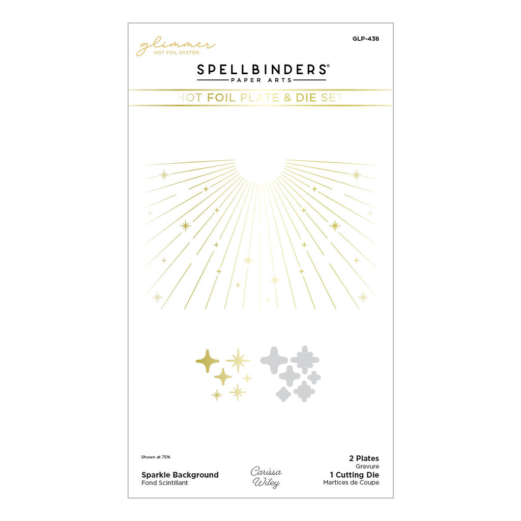 Sparkle Background Glimmer Hot Foil Plate & Die Set