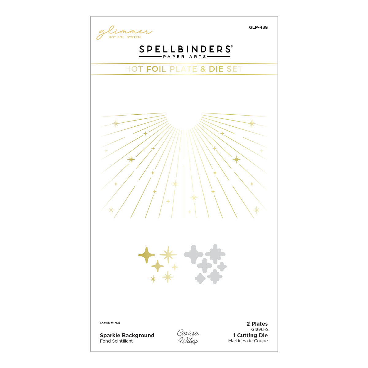 Sparkle Background Glimmer Hot Foil Plate & Die Set