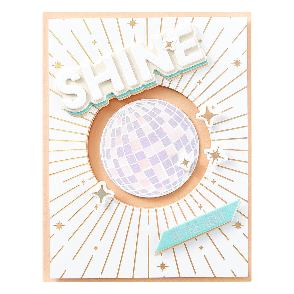 Sparkle Background Glimmer Hot Foil Plate & Die Set