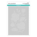 Glimmering Peonies Glimmer Plate and Stencil Bundle