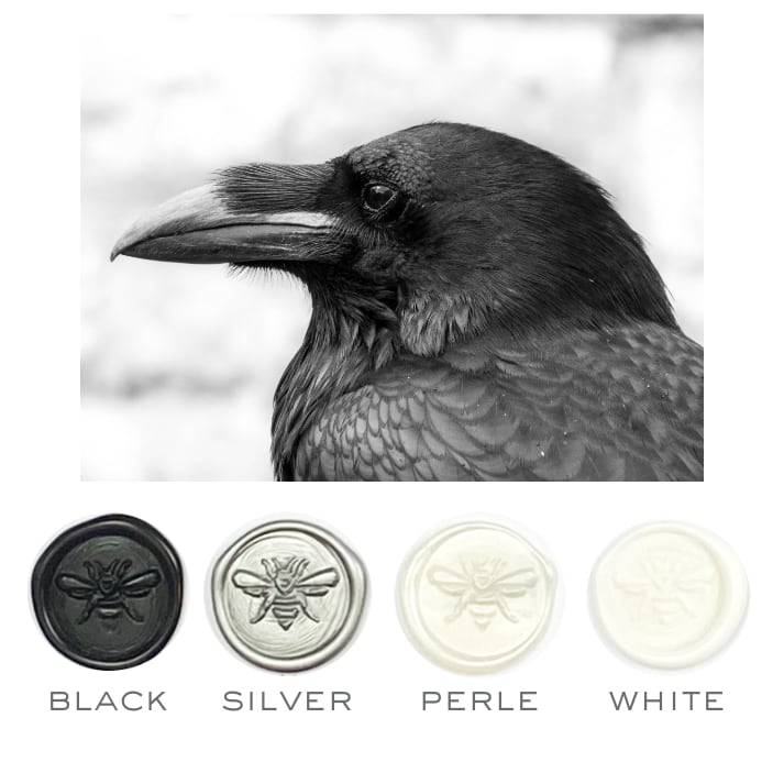 Raven Design Stamp & Corvid Colorway Sealing Wax Set