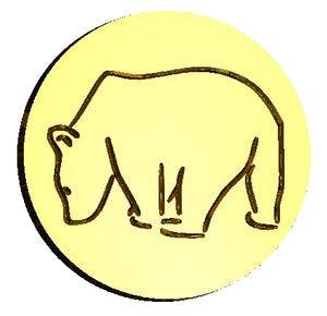 Sniffing Bear Wax Seal Stamp
