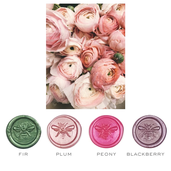 Spring Floral Stamp & Blooming Colorway Sealing Wax Set