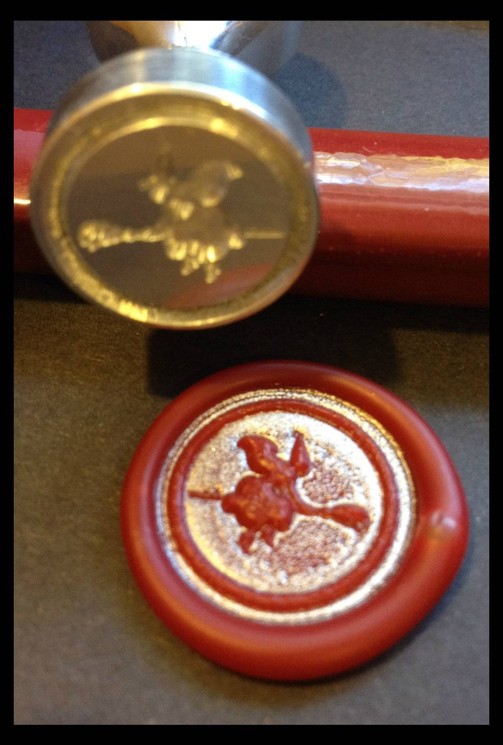 Witch on Broom Wax Seal Stamp