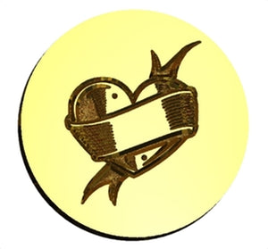 Woodcut Hearts | Valentine Wax Seal Stamps