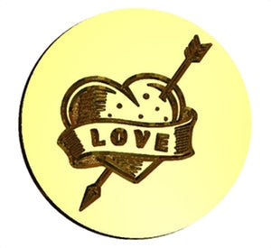 Woodcut Hearts | Valentine Wax Seal Stamps